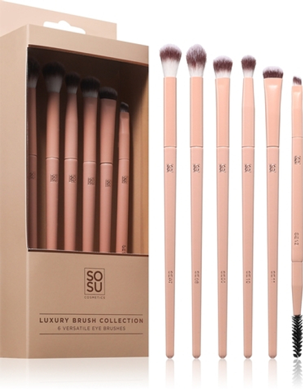 SOSU Cosmetics Luxury Brush Eye Collection - Подарочный набор, 6 szt.
