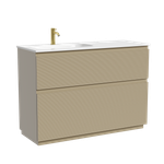 Тумба напольная SANCOS Folk Floor левая 1190х445х850, c двумя ящиками оснащенными доводчиками, Капучино, арт.FL120FLCP