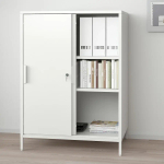 Шкаф-купе - IKEA TROTTEN, белый, 80х55х110 см, ТРОТТЕН ИКЕА