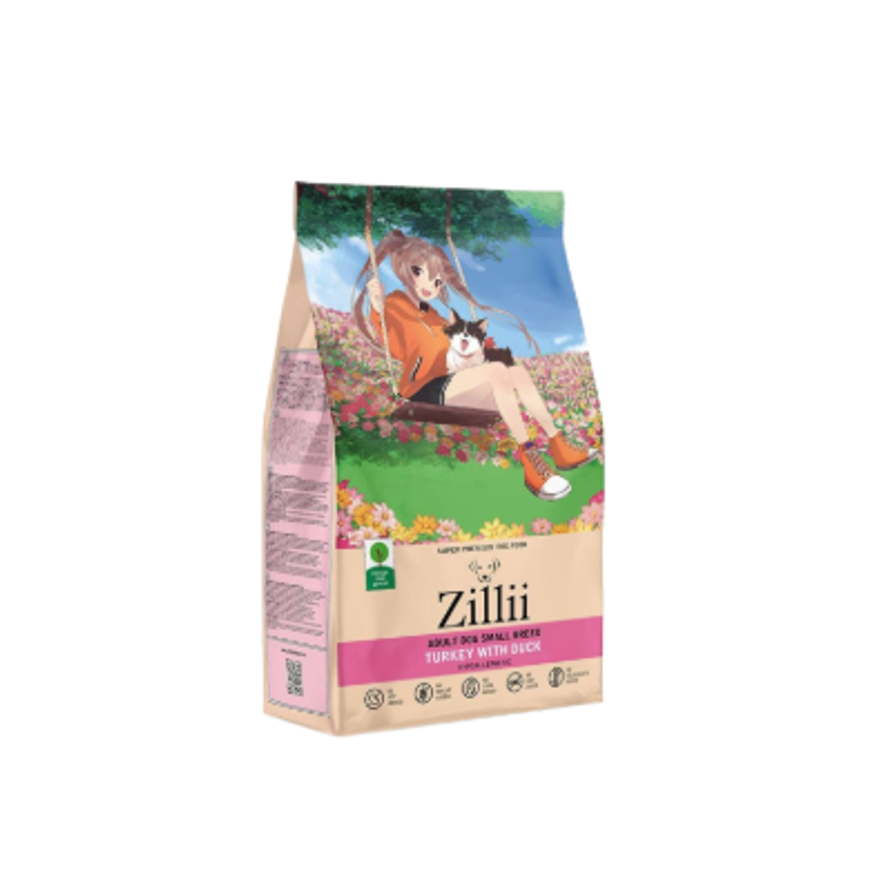 Сухой корм для собак ZILLII (Зилли) Dog Adult Small Breed 8кг индейка с уткой для собак мелких пород