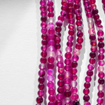 Агат тонированный натуральный, бусины в форме шара, 6,3мм