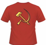 Футболка красная времён СССР (216)