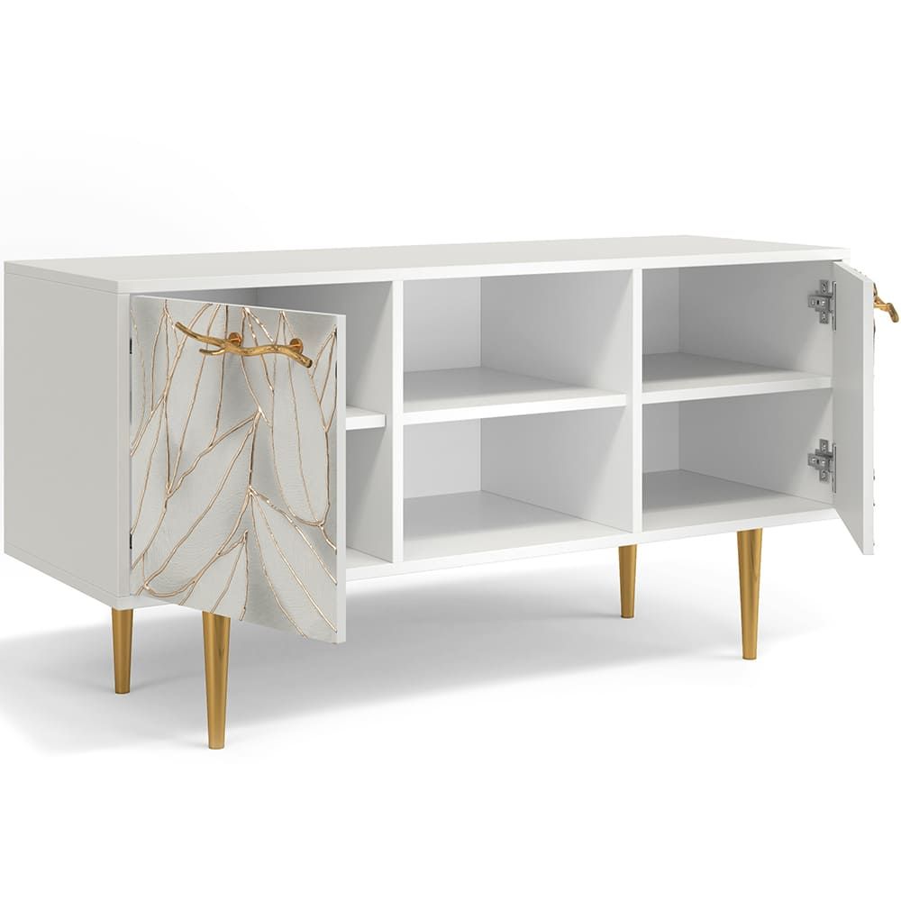 Тумба под ТВ Арт 117см Стайл Айс Голд