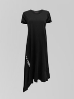 Платье Punk Queen 3095 удлиненное с надписью Keep things going внизу