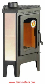 Печь-камин БАВАРИЯ УГЛОВАЯ с плитой