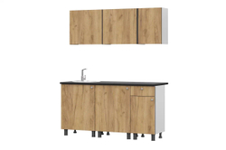 Кухня «КГ 1» Дуб Золотой 160 см