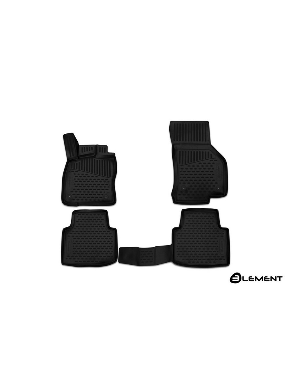 Коврики в салон для SKODA Superb, 2015-, 4 шт. (полиуретан) ELEMENT3D4517210K