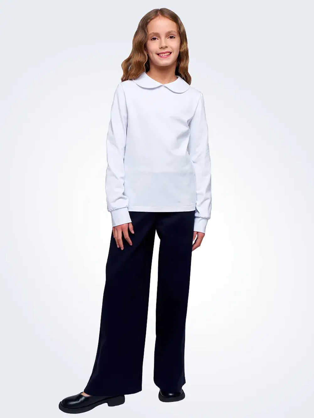 Блузка для девочки школьная