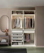 Гардероб PAX IKEA (комбинация) с 5 ящиками 150x58x236 см (белый) 150*58*236 см, Белый   Фиеста