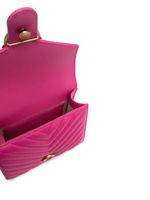 MINI LOVE BAG TOP HANDLE CHEVRON – fuchsia