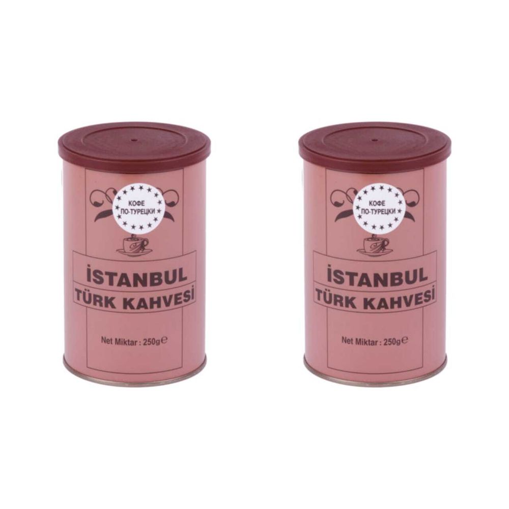 Кофе молотый İstanbul Türk Kahvesi по турецки, жестяная банка, 250 гр, 2 шт