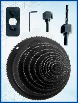 Набор коронок по дереву,16 предметов, 19-127мм, Xpert