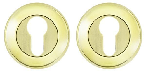 [ТОВАРА НЕТ В НАЛИЧИИ] Накладка на цилиндр Фуаро ET RM GP/SG-5, цвет золото/золото матовое (гарантия - 12 месяцев)