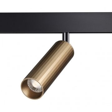 Трековый светодиодный светильник для низковольтного шинопровода 358988 светлая бронза Flum Novotech