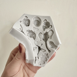 Молд силиконовый для творчества "Африканские звери" / игрушки для кукол, фигурки животных