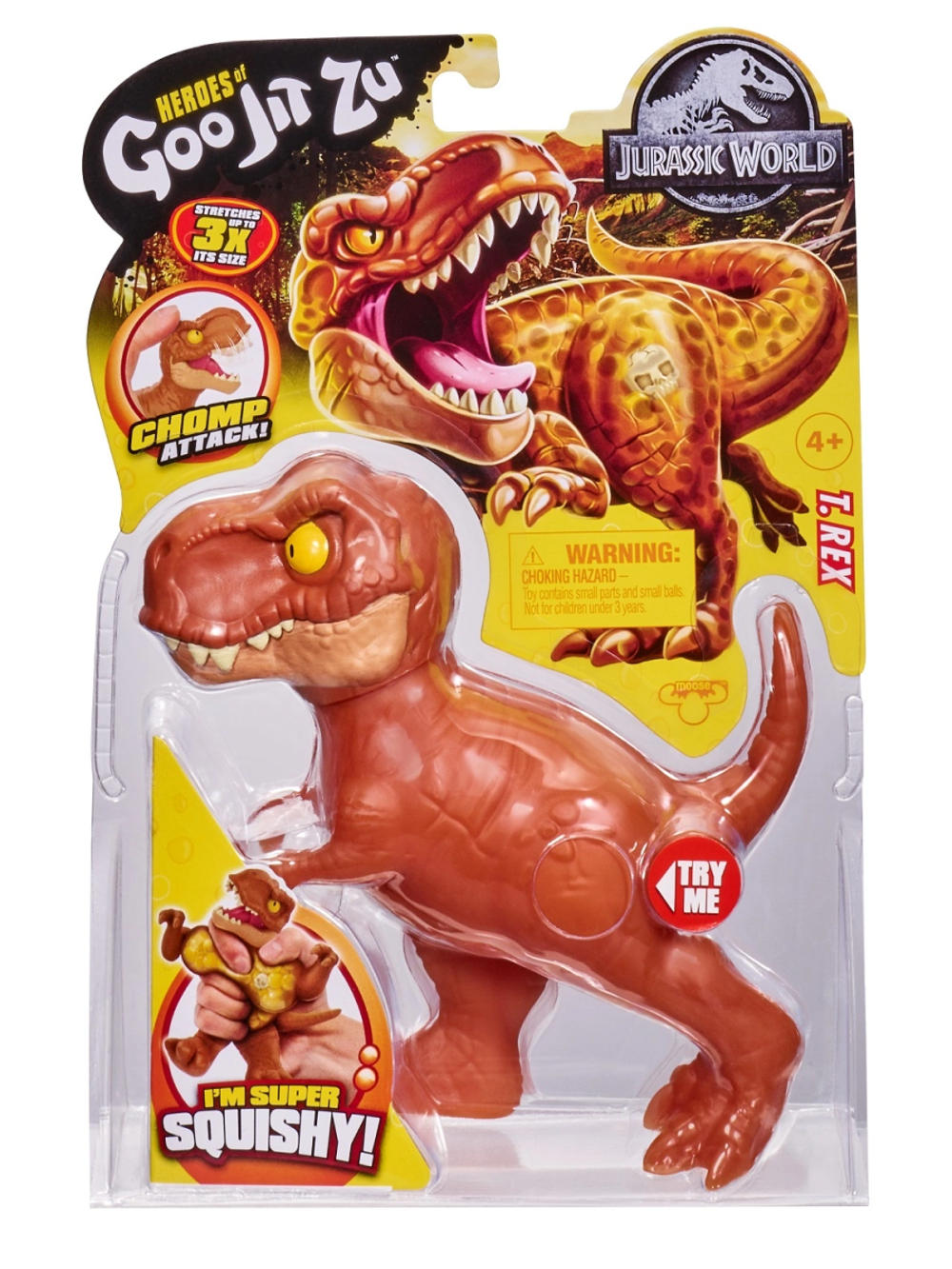 Тянущаяся фигурка Ти Рэкс Jurassic World GooJitZu 39841