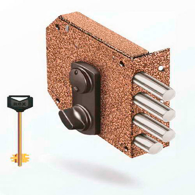 Замок Эльбор накладной Rex  2.16 (1.05.59 ) с задв.,5 кл б/о