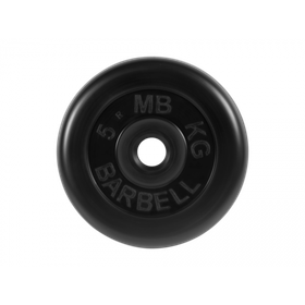 Диск обрезиненный Barbell d 26мм 5 кг мет. втулка*