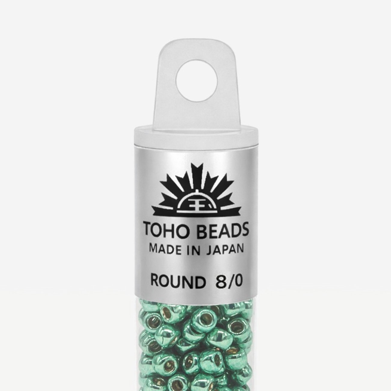 Японский бисер TOHO Round 8/0 (№PF561), непрозрачный глянцевый с металлическим блеском