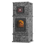 Печь-камин с духовкой EVEREST «KORELA» Пироксенит Элит