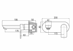 Смеситель для раковины Rav-Slezak VLTAVA VT435CMAT