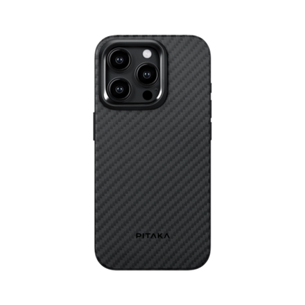 Противоударный чехол Pitaka MagEZ Pro 4 для iPhone 15 Pro 1500D Black/Grey (Twill)