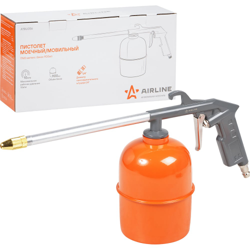 Пистолет моечный/мовильный ПМ2 металл. бачок 900мл ATBU056 AIRLINE