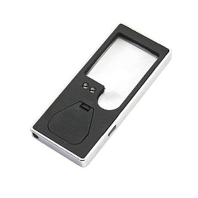 Лупа карманная с подсветкой в мягком чехле30х35мм,15мм (3LED) TH-7007 Magnifier