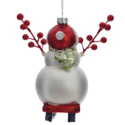 GAEM Украшение новогоднее "Снеговик", L11 W8 H14 см