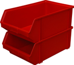 Ящик сплошной 500×310×183 мм, объем 28.37 л., арт.: 7965, красный, код: 00569