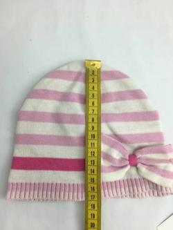 Шапка TT розовая с бантиком