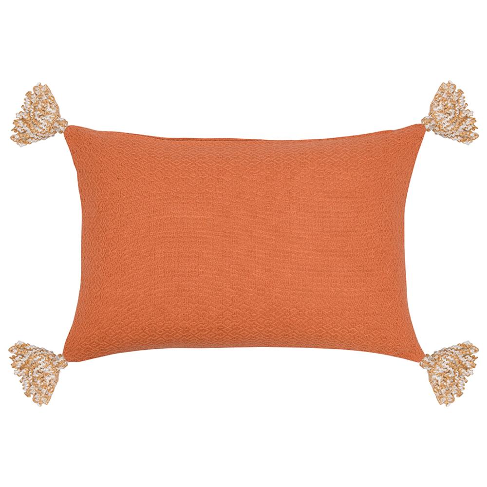 Подушка декоративная терракотового цвета с аппликацией geometry из коллекции ethnic, 30х45 см