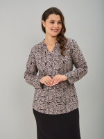 Блузка БЛ-22/бежевый-зебра