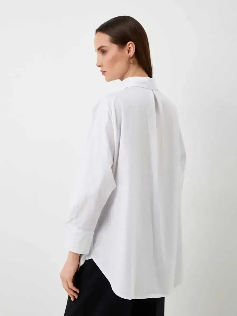 Рубашка  оверсайз  длинная