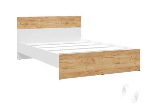 Кровать Юнона 1;4м (белый/дуб крафт золотой)