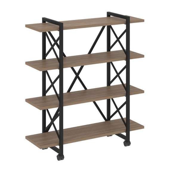 Лофт Стеллаж на колесных опорах-4 полки VR.L-MST.K-4.8V  1200*400*1334