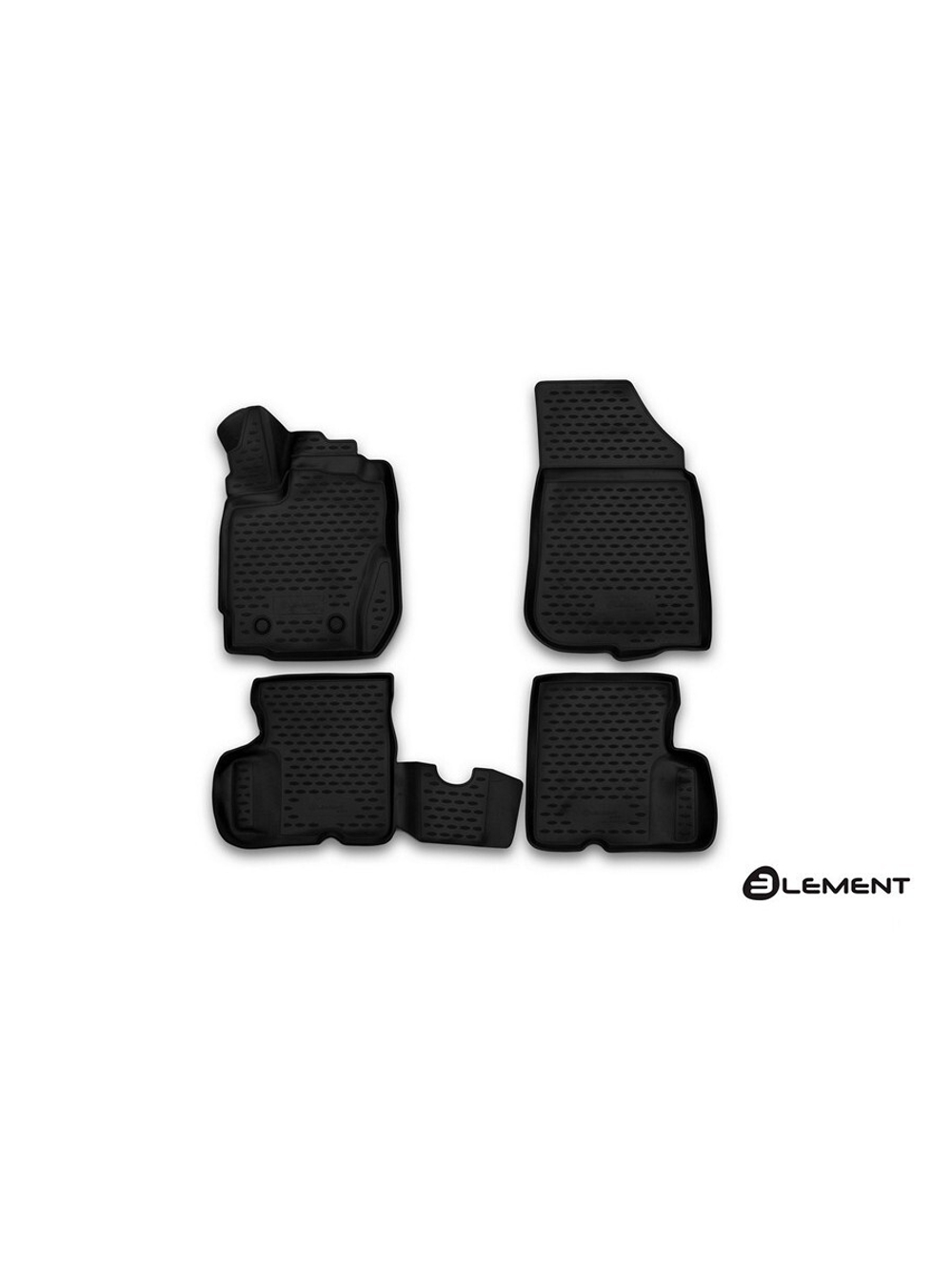 Коврики в салон для NISSAN Terrano, 2016-, 4 шт. (полиуретан) ELEMENT3D3659210K