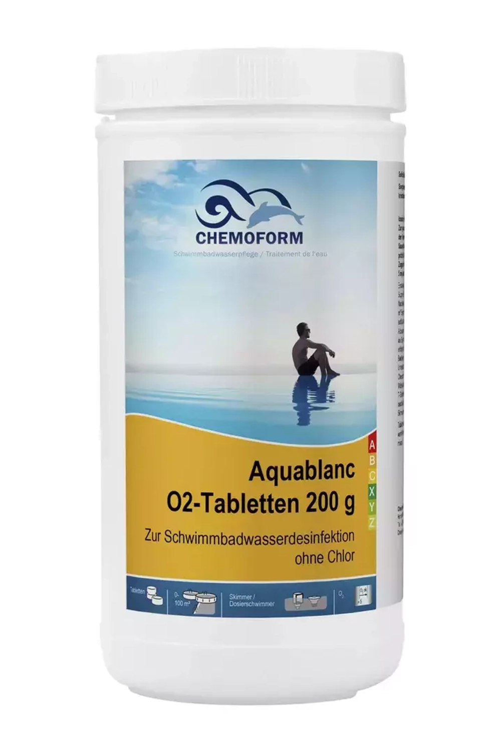 Аквабланк (активный кислород) О2 в таблетках 200гр, банка 1кг - 0592001 - Chemoform, Германия