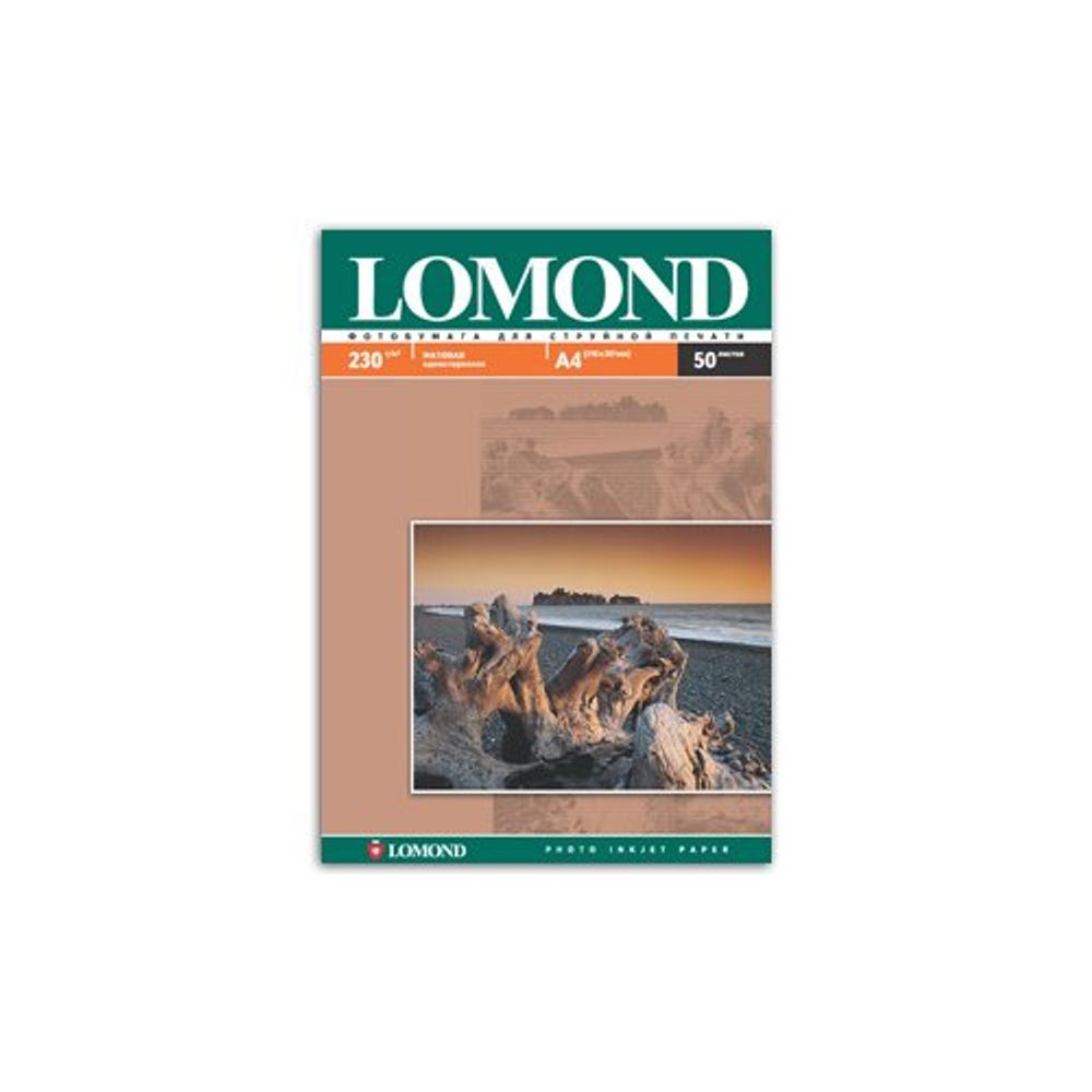 0102016 Lomond Бумага IJ А4 (мат) 230г/м2 (50 л) | Lomond
