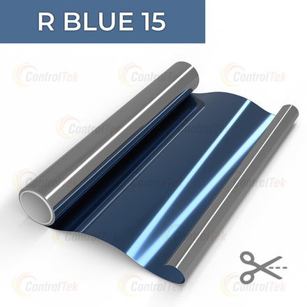 Пленка зеркальная R BLUE 15 ControlTek, на отрез (ширина рулона 1,524 м.)