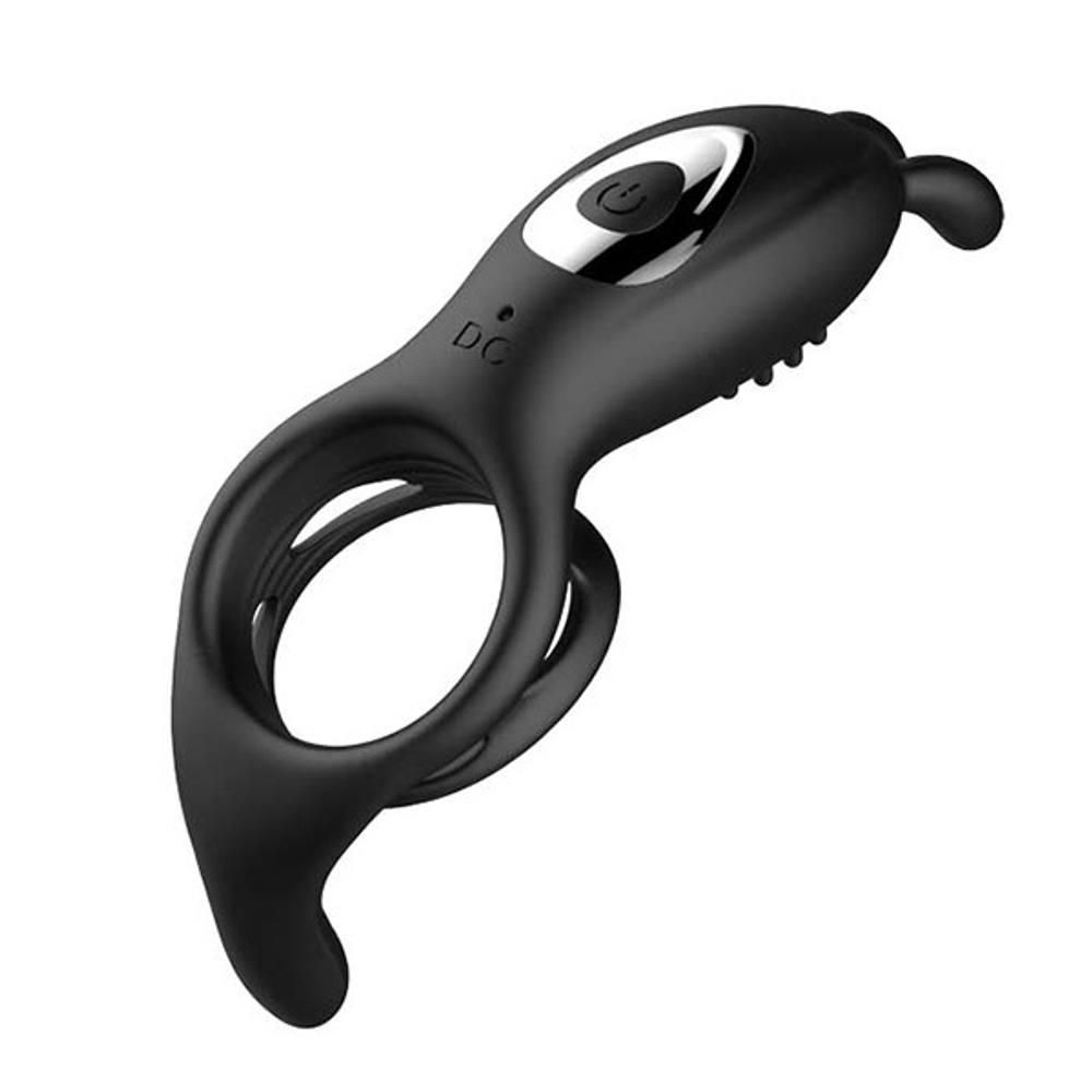 Эрекционное кольцо на пульте ДУ Secwell Rabbit Cock Ring SW1003