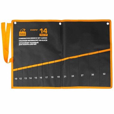 Органайзер тканевый для набора ключей 14пр. ISMA ISMA-5141P-P