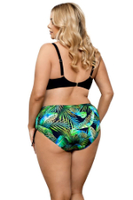 Раздельный купальник с растительным рисунком на плавках (Размер: 85C/42) (Цвет: разноцветный)