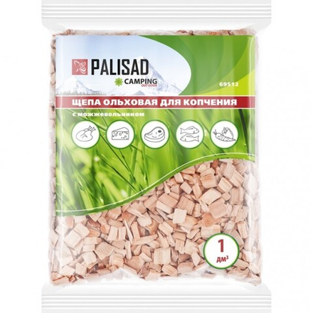 Щепа ольховая с можжевельником для копчения/PALISAD Camping/Россия