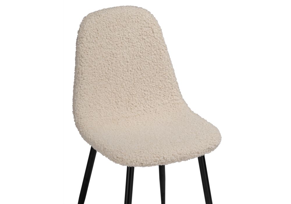 Стул на металлокаркасе Lilu white / black