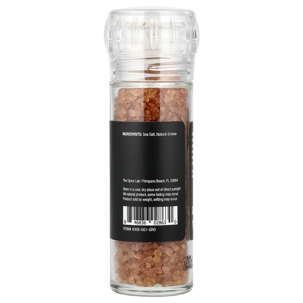 The Spice Lab, Мельница для морской соли, копченая в дубе, 121 г (4,3 унции)