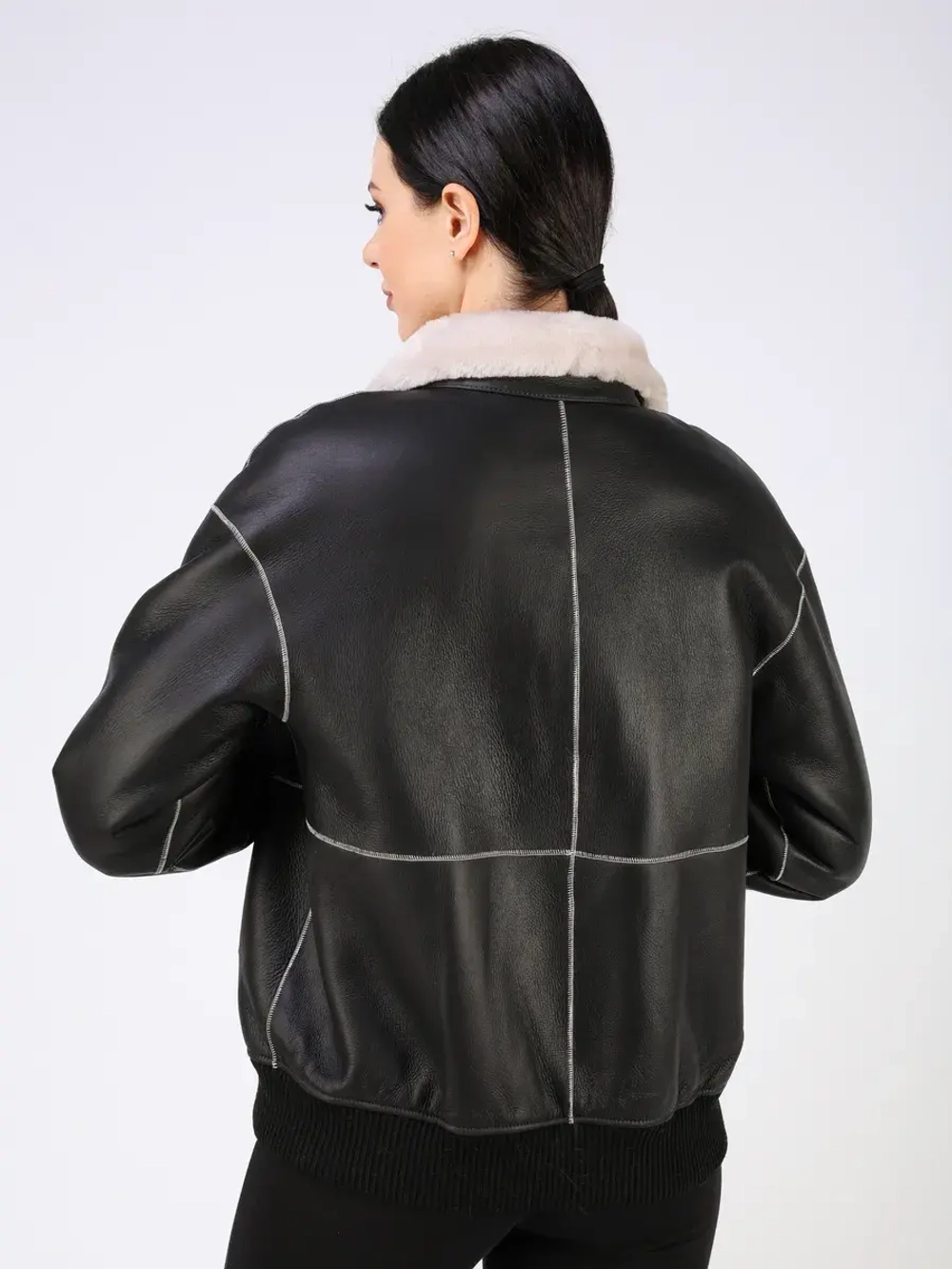 Дубленка зимняя натуральная шуба двусторонняя