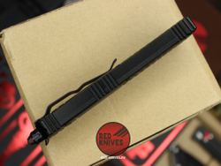 Нож Microtech Ultratech DELTA T/E A+++ - черная рукоять , клинок танто апокалиптик