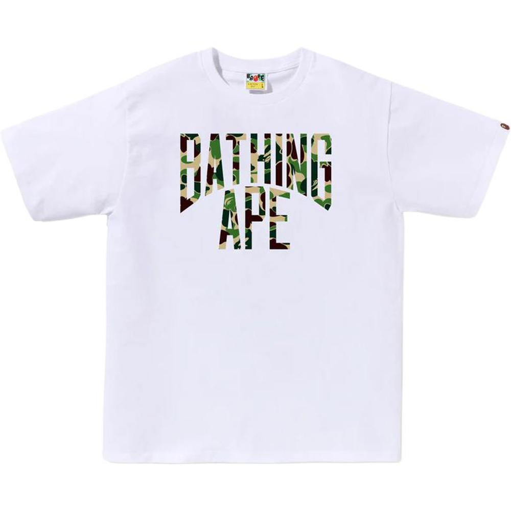 A Bathing Ape Bathing Ape Ss25 Футболка белый зеленый