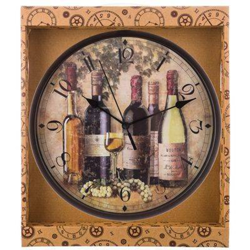 Часы настенные кварцевые "Chef kitchen" 24.5см, d циферблата 23см